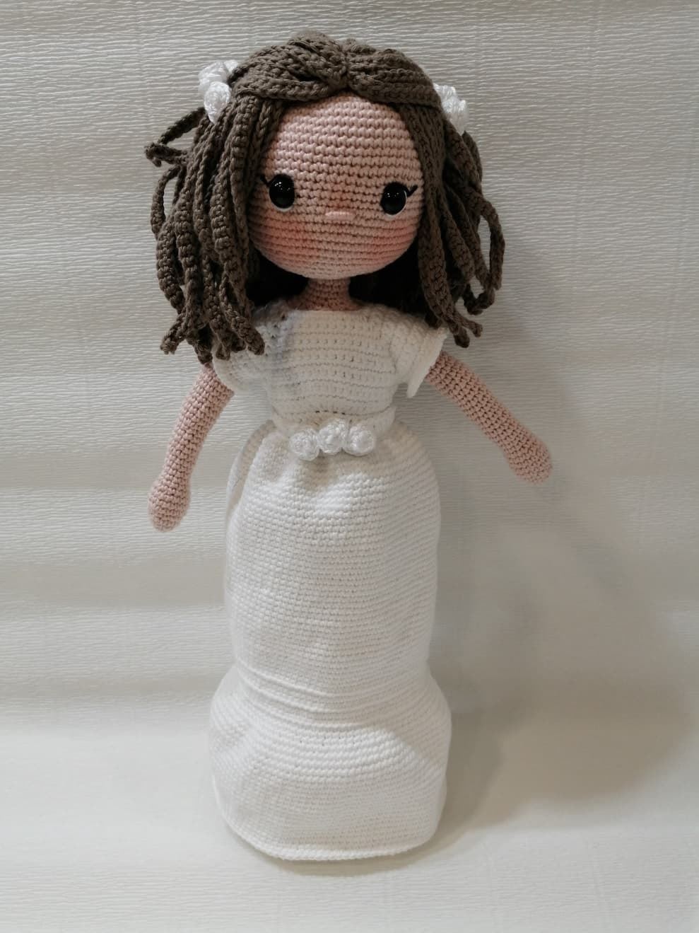 Amigurumi muñeca de comunión personalizable - Imagen 1