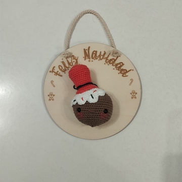 Cartel navideño "Galletita de Jengibre" para puertas - Imagen 1