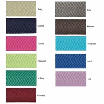 Cinta rígida espiga algodón 100% - Imagen 2